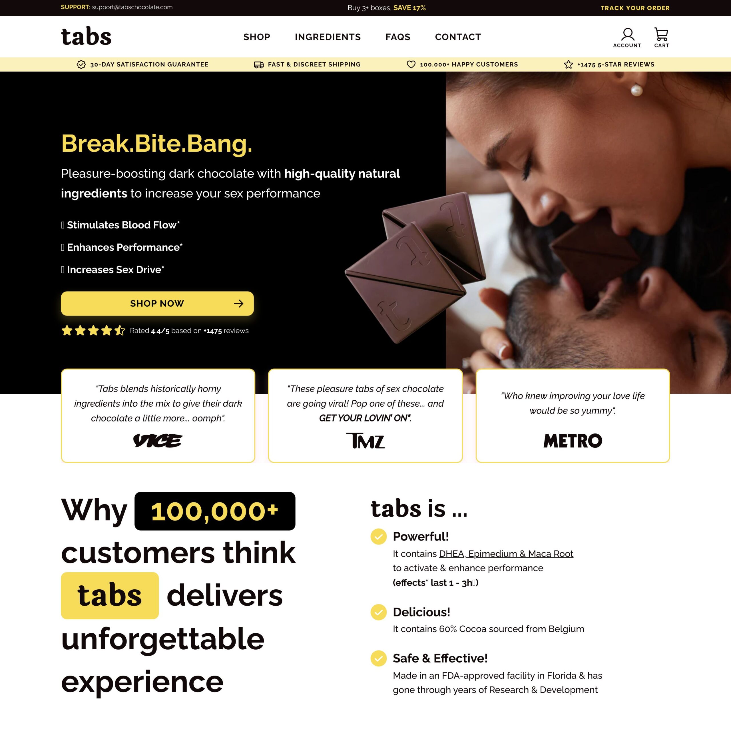 Tabs Chocolate